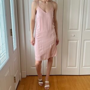FOURTEENTH PLACE Pink Spaghetti Strap Shift Dress